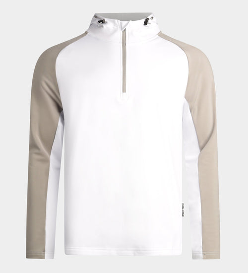 TWO TONE HOODIE - WHITE