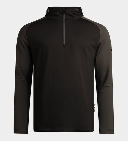 TWO TONE HOODIE - BLACK
