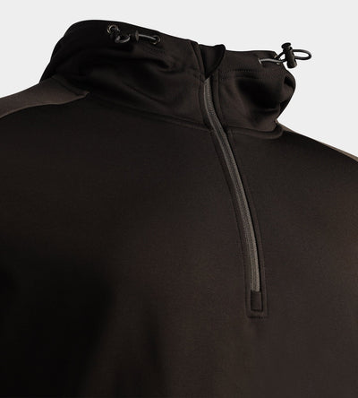 TWO TONE HOODIE - BLACK