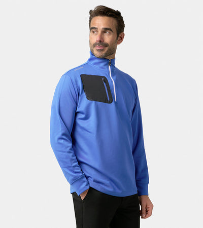 ULTRA BLEND 2.0 1/4 ZIP BLUE - DRUIDS