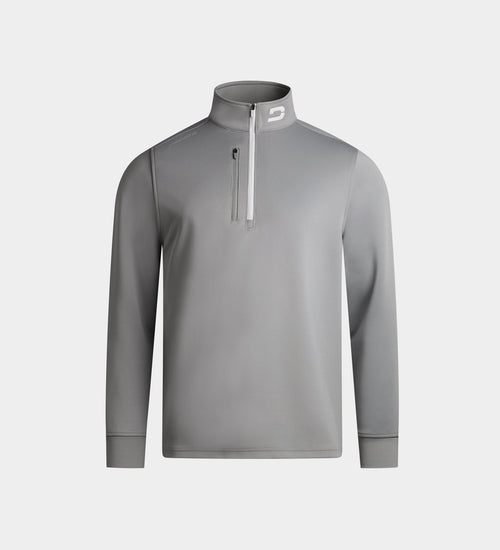 KIDS ULTRA BLEND 1/4 ZIP - GREY