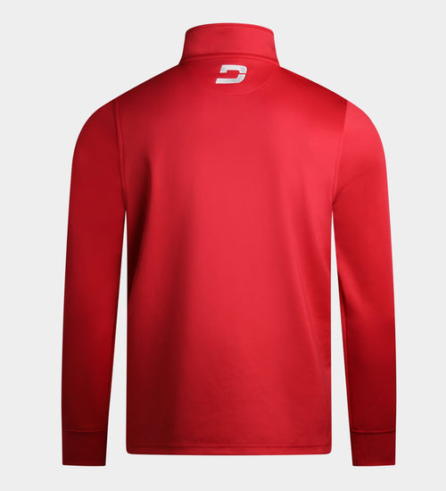 MEN'S ULTRA BLEND GOLF MIDLAYER 1/4 ZIP - RED
