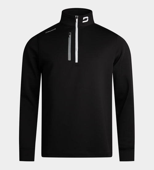 MEN'S ULTRA BLEND GOLF MIDLAYER 1/4 ZIP - BLACK