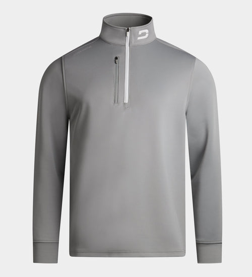 MEN'S ULTRA BLEND GOLF MIDLAYER 1/4 ZIP - LIGHT GREY
