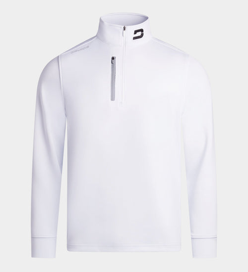 MEN'S ULTRA BLEND GOLF MIDLAYER 1/4 ZIP - WHITE