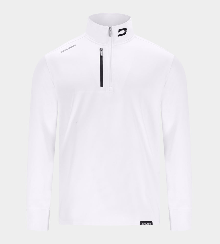 MEN'S ULTRA BLEND GOLF MIDLAYER 1/4 ZIP - WHITE