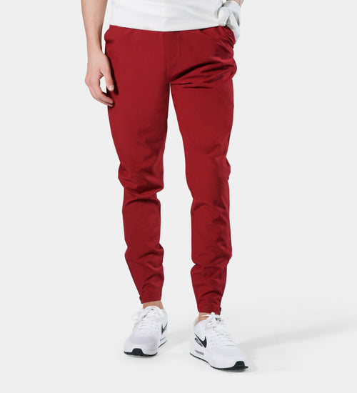 MEN'S GOLF JOGGERS - BURGUNDY