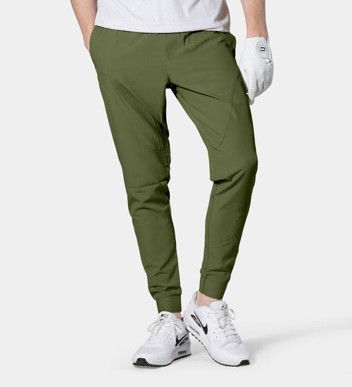 LUXE GOLF JOGGERS - KHAKI