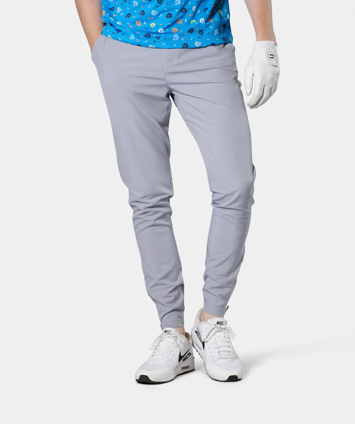 MEN'S GOLF JOGGERS - GREY - DRUIDS