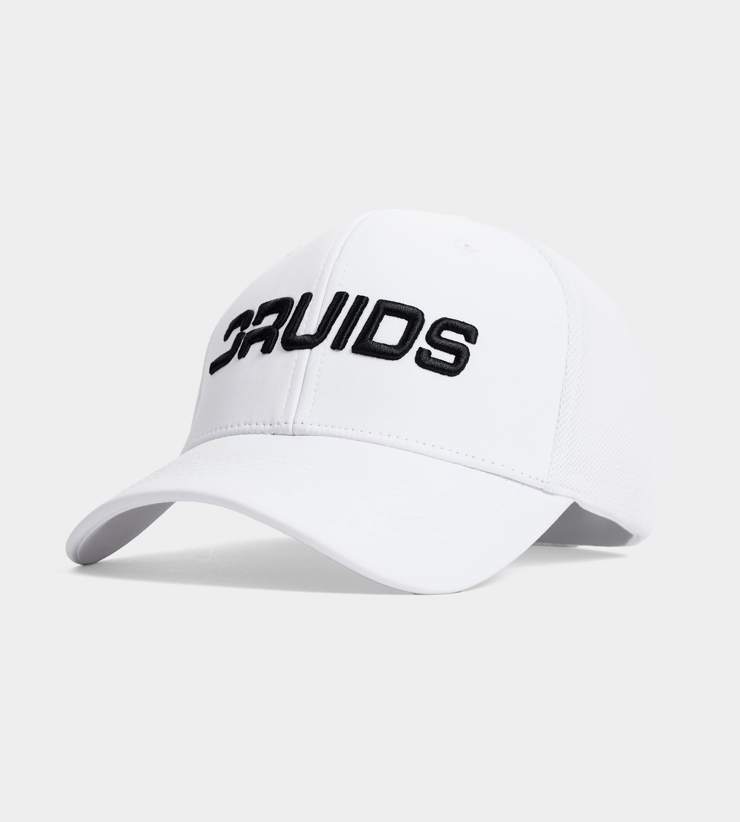 DRUIDS FITTED TRUCKER CAP -WHITE