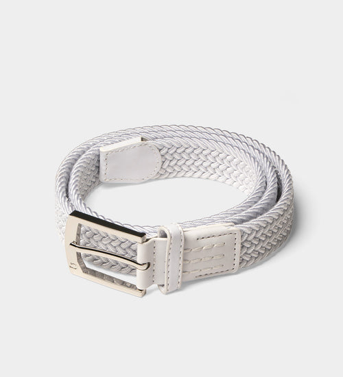 LADIES WEBBED BELT - WHITE