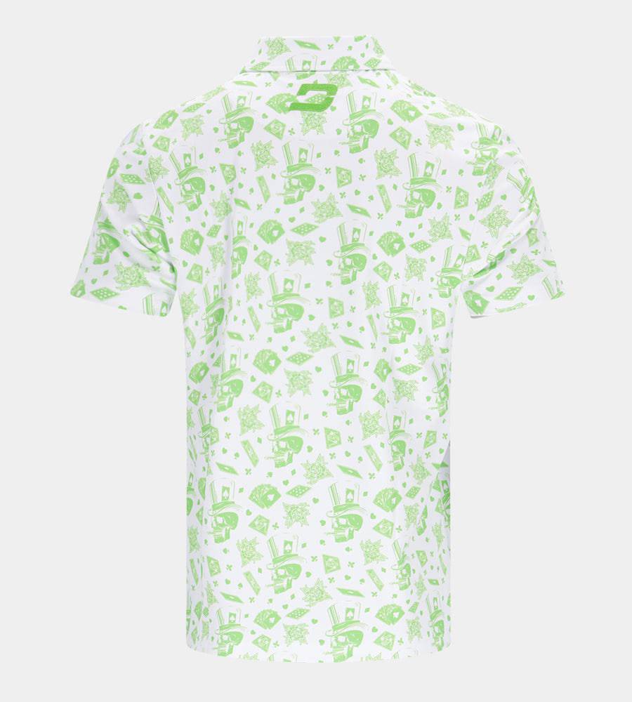 BLACKJACK POLO - WHITE / LIME