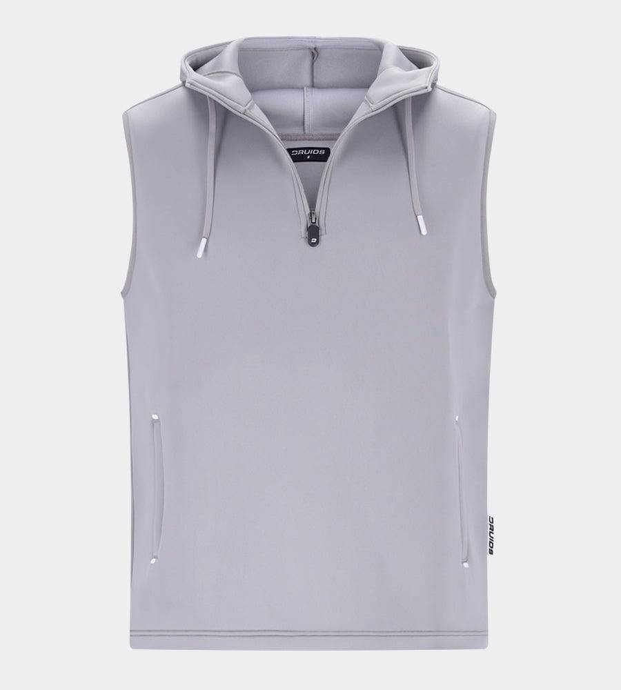 BLAZE SLEEVELESS HOODIE - GREY