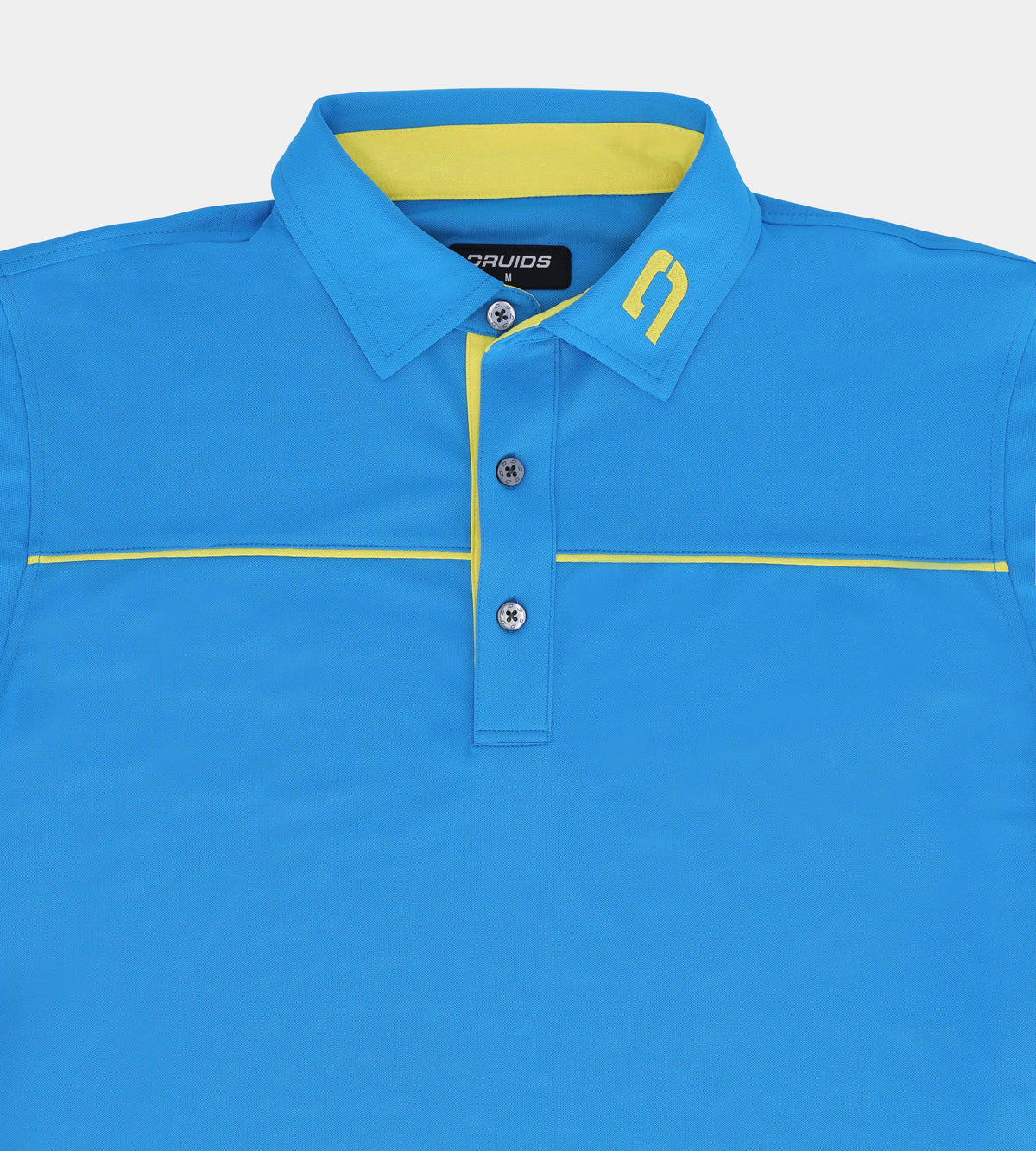 BLOCK PIQUE POLO - BLUE / LIME