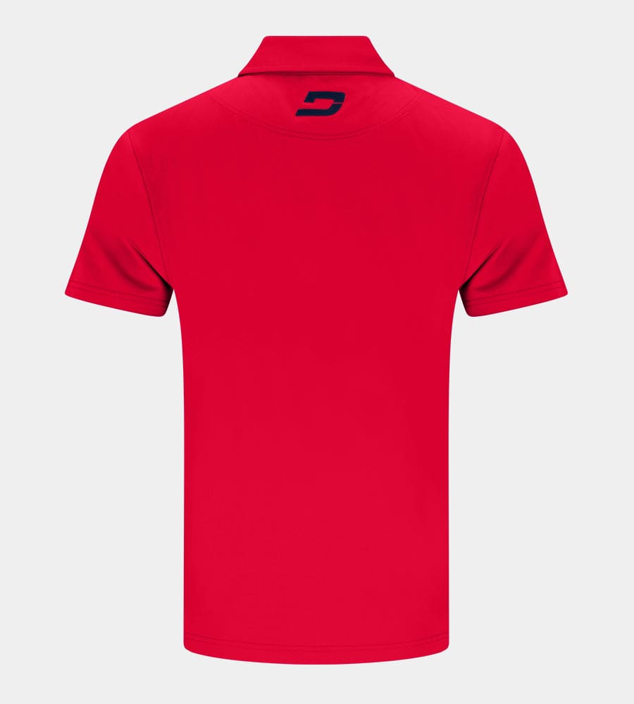 BLOCK PIQUE POLO - RED