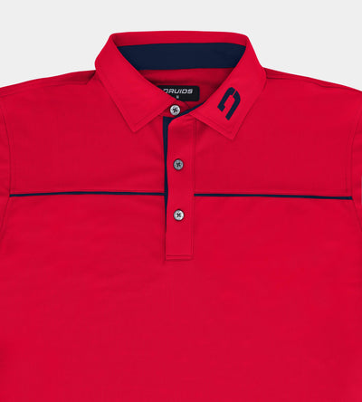 BLOCK PIQUE POLO - RED