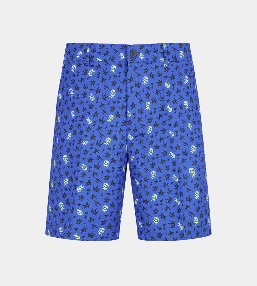 CLIMA GRUNGE SKULLZ SHORTS - BLUE