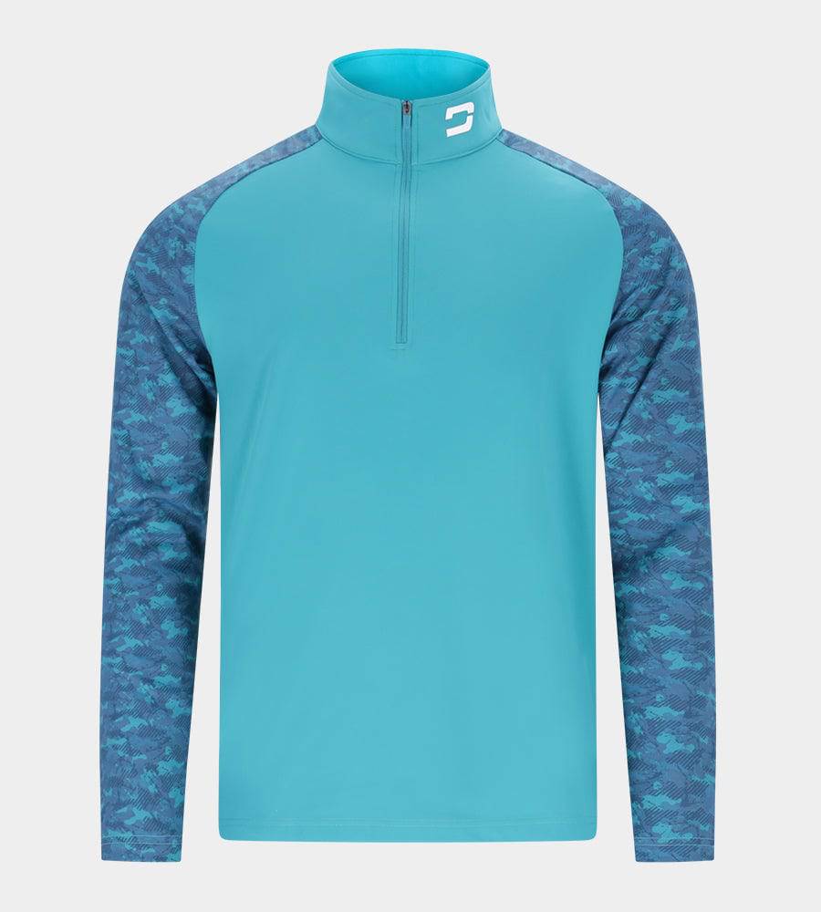 CONTRAST CAMO MIDLAYER - TEAL