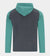 CONTRAST HOODIE - GREEN / CHARCOAL
