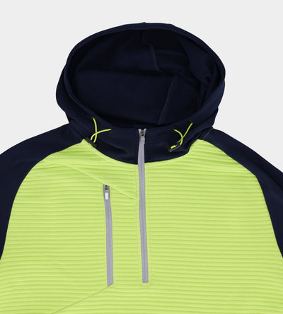 CONTRAST HOODIE - NAVY / LIME