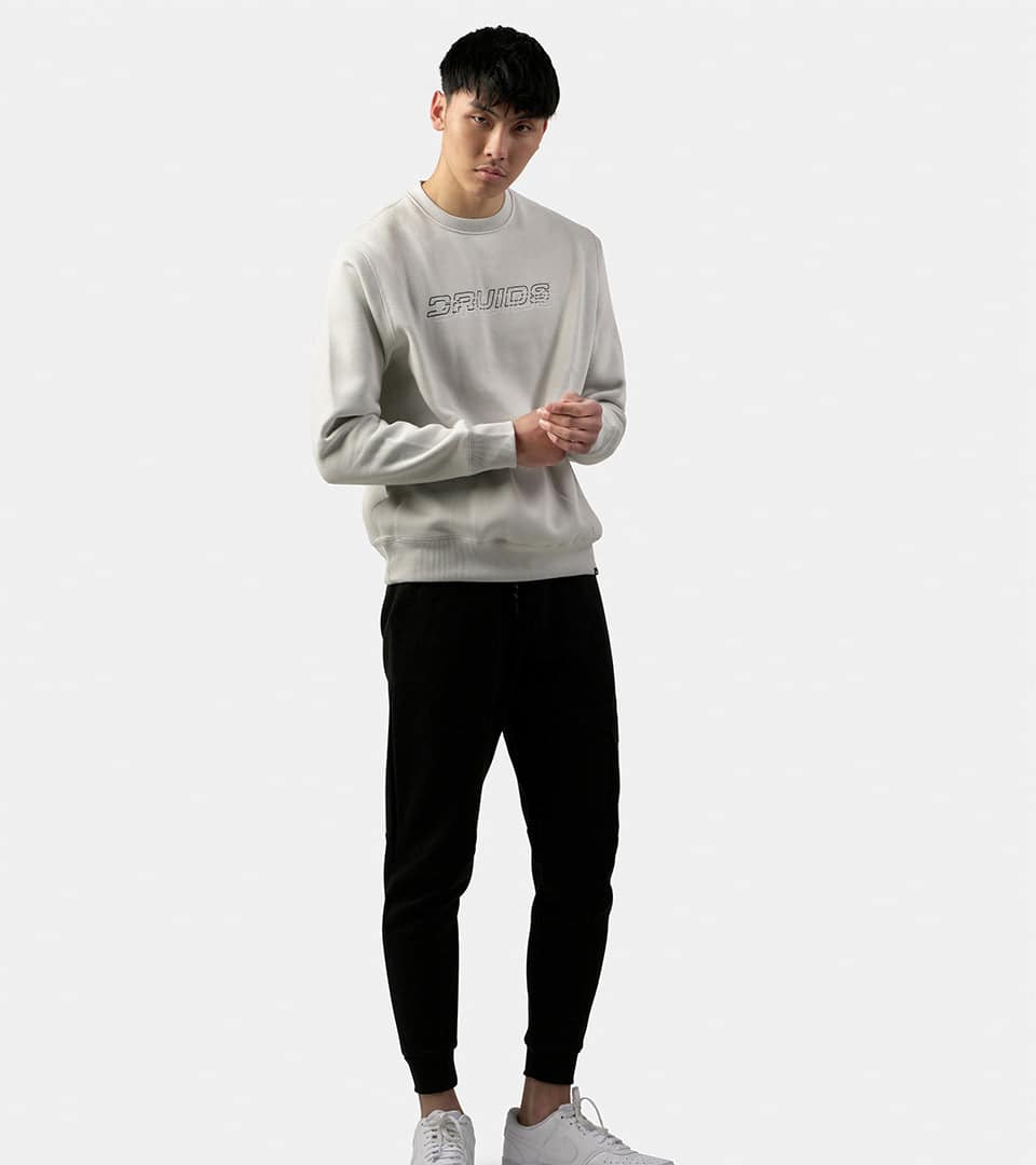 DOUBLE LOGO SWEATSHIRT - GREY