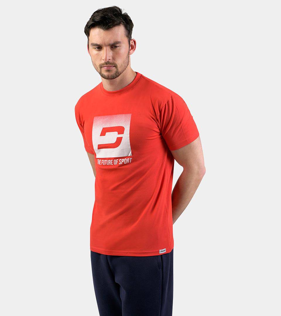 GRADIENT LOGO T-SHIRT - RED