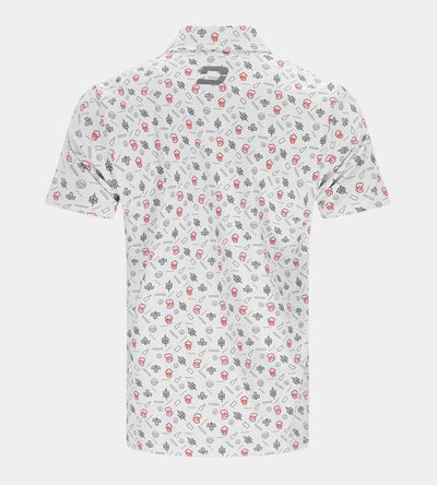 HOPS N BARLEY POLO - WHITE