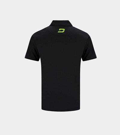 KIDS BLOCK PIQUE POLO BLACK LIME