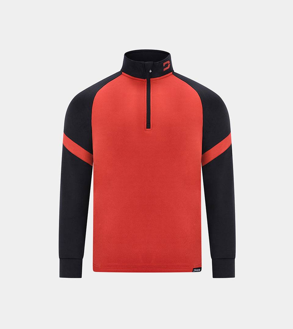 KIDS FLEECE STORM CHARCOAL | RED