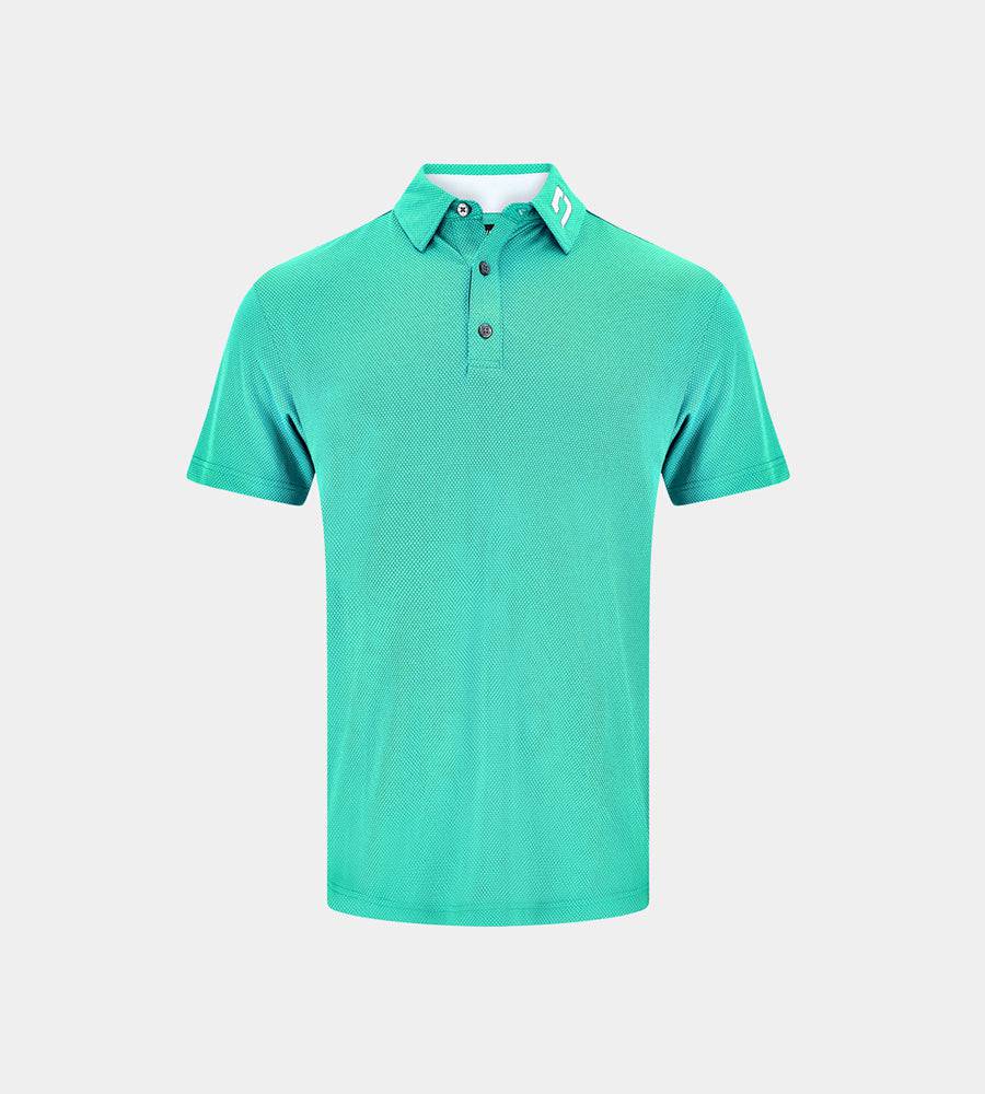 KIDS HONEYCOMB POLO - TEAL