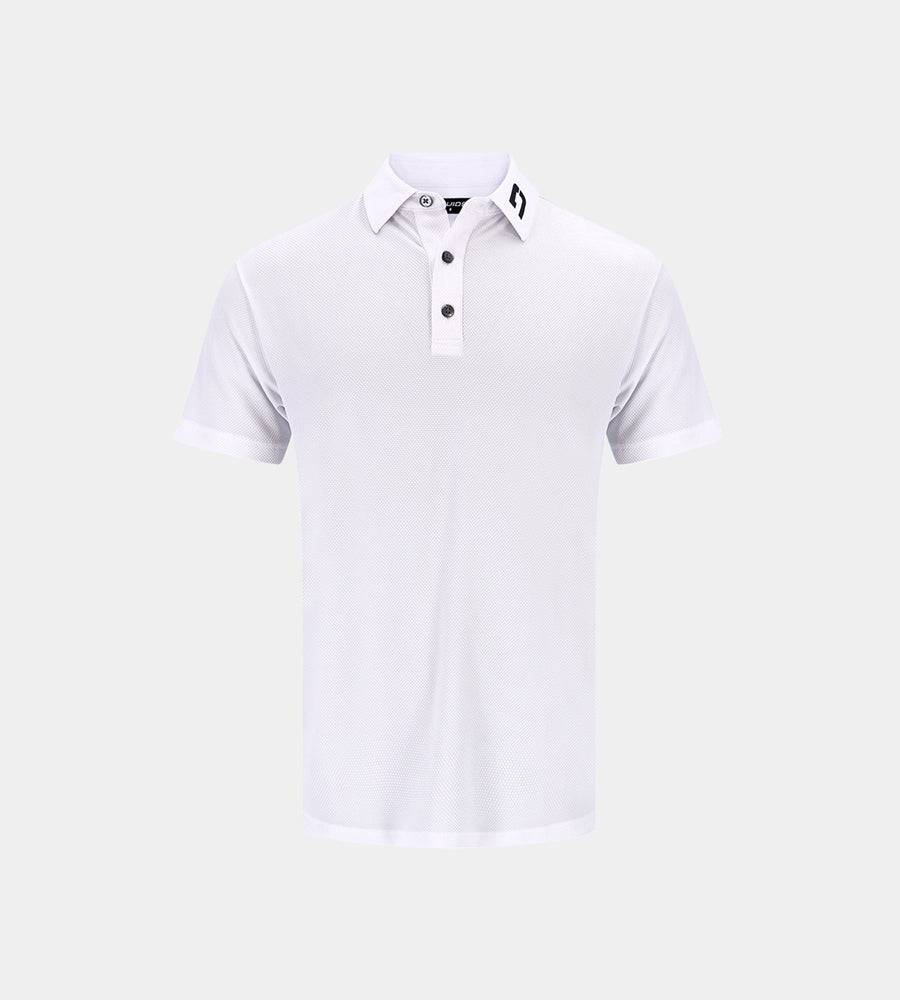 KIDS HONEYCOMB POLO - WHITE