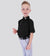 KIDS PERFORMANCE POLO BLACK