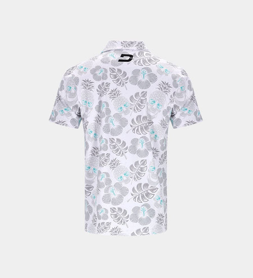 KIDS PINEAPPLE SKULLS POLO - WHITE