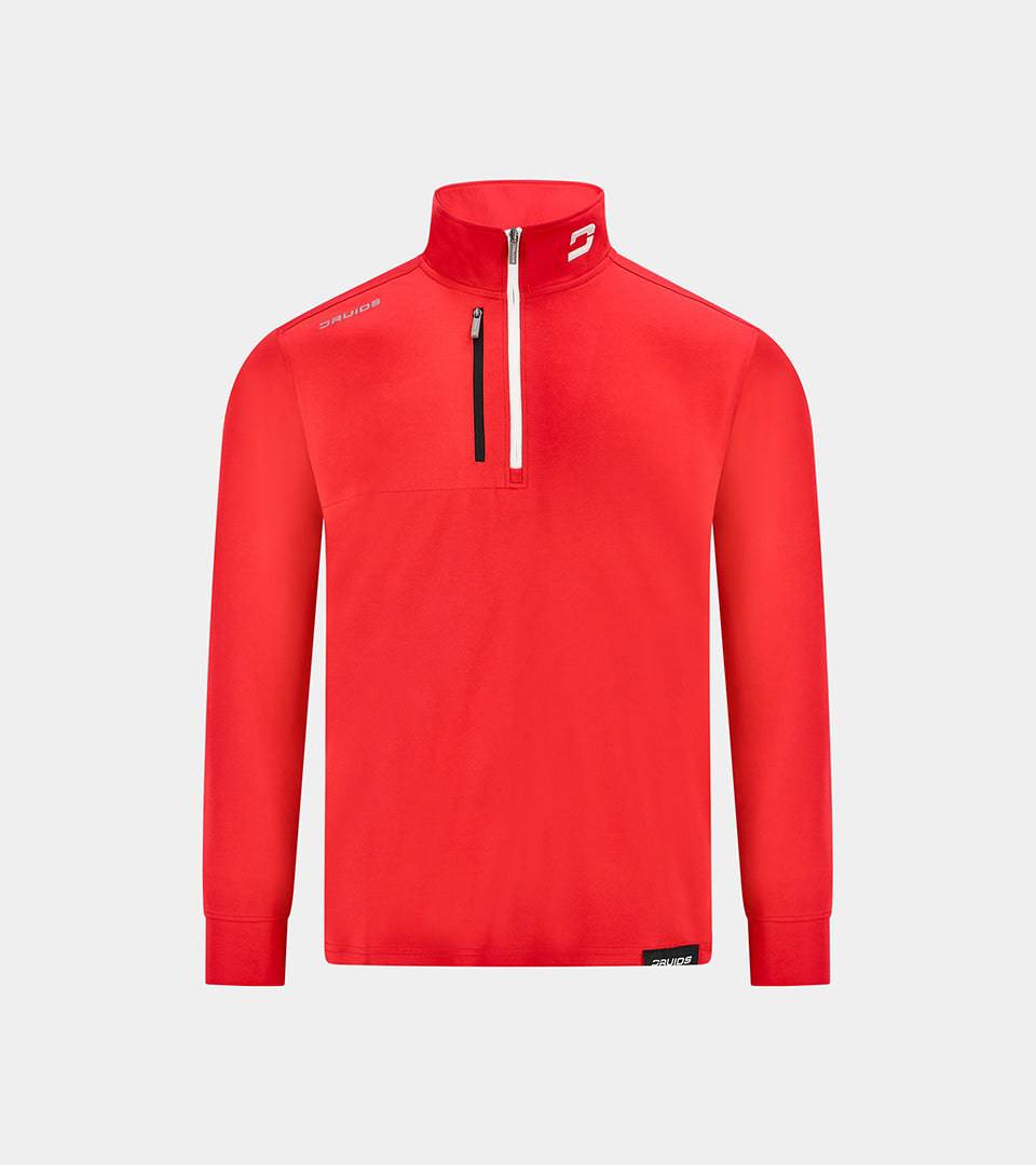 KIDS ULTRA BLEND 1/4 ZIP RED