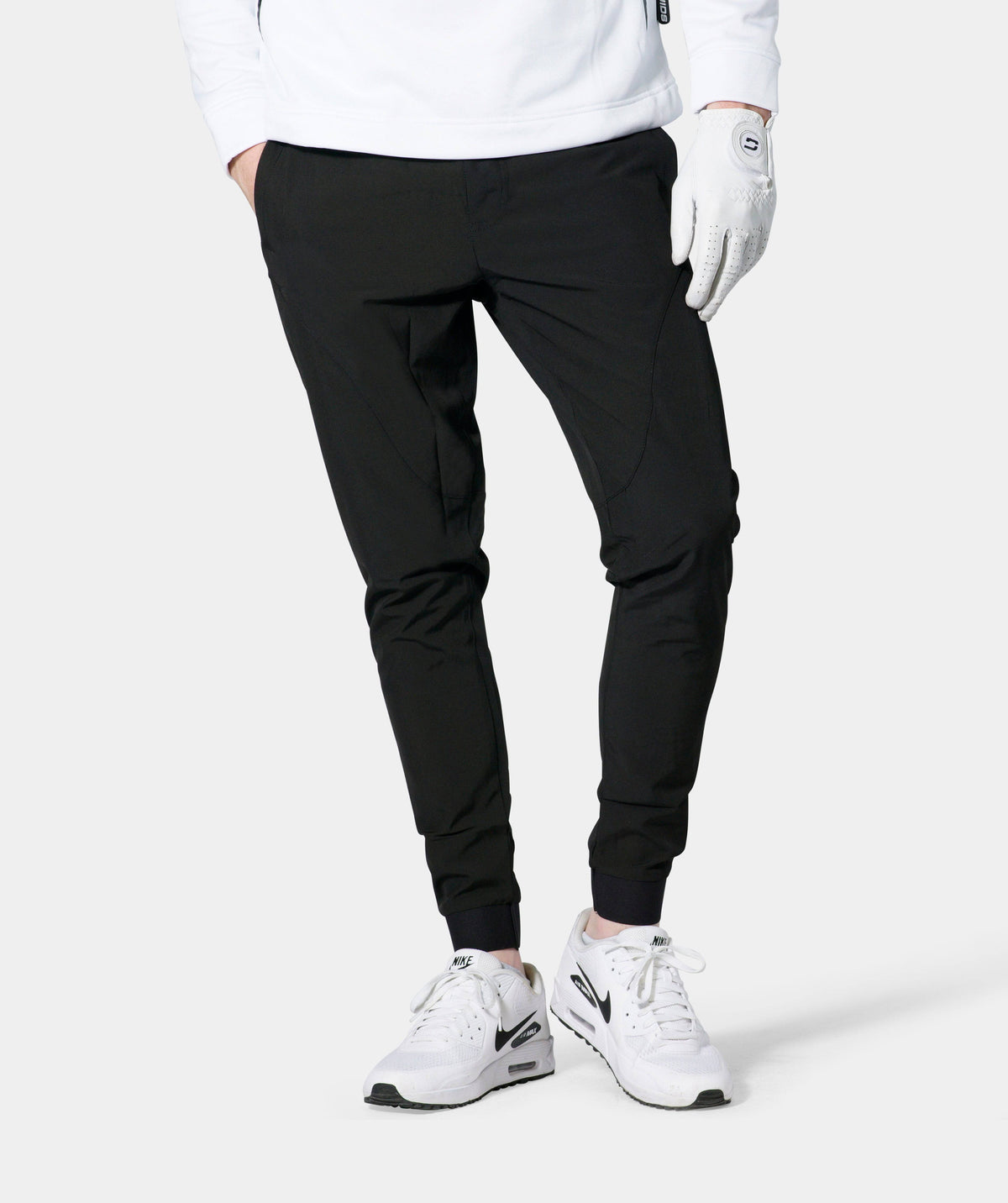 LUXE GOLF JOGGERS - BLACK