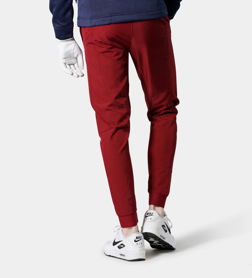 LUXE GOLF JOGGERS - BURGUNDY