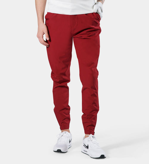 MEN'S GOLF JOGGERS - BURGUNDY
