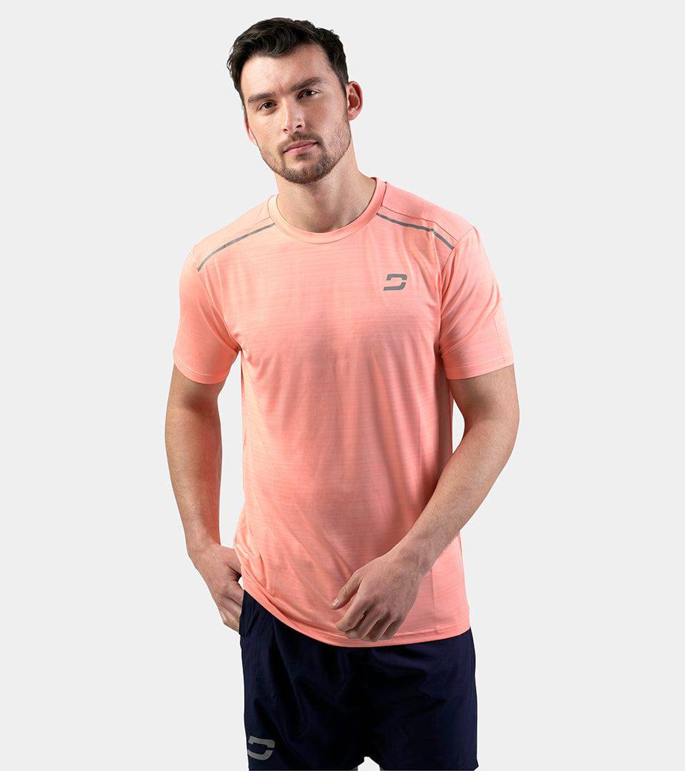 MEN'S MICRO SPORT T-SHIRT - CORAL