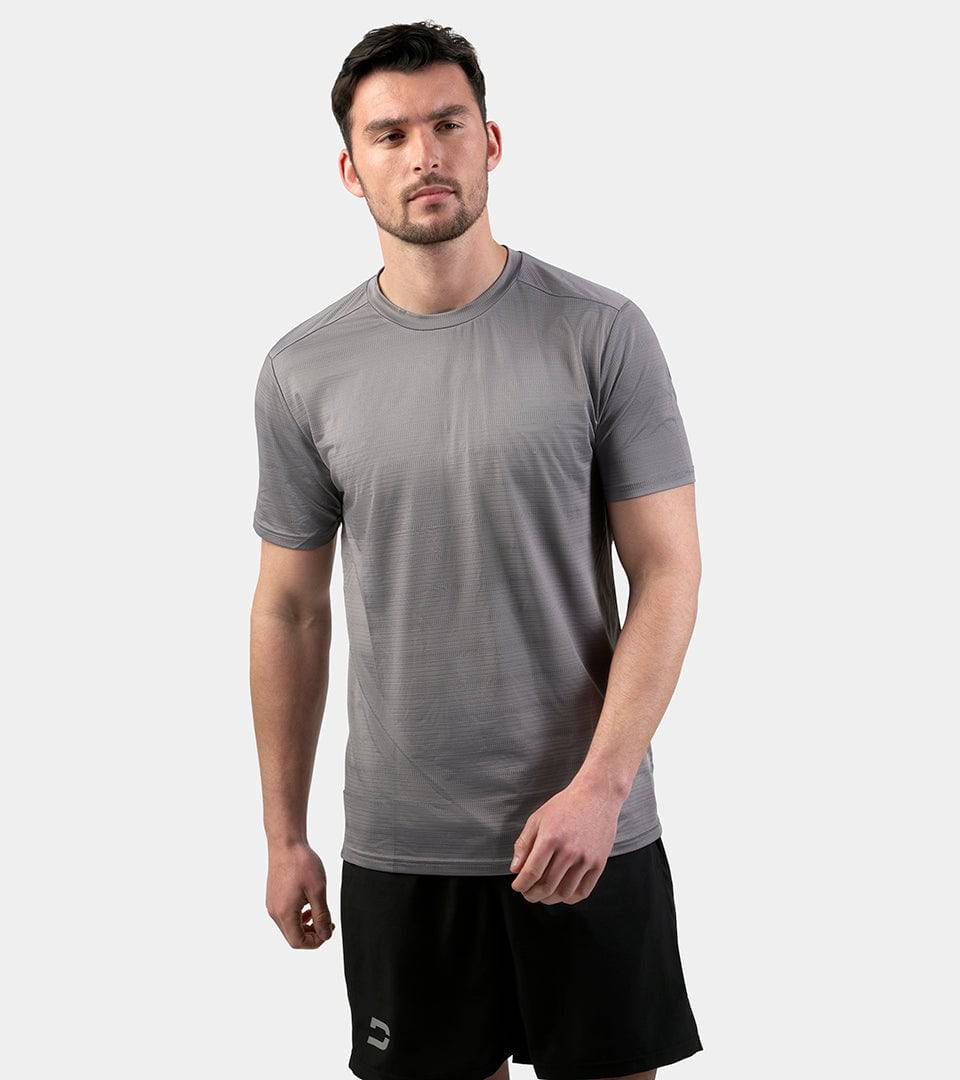 MEN'S PERFORATED SPORTS T-SHIRT - GREY