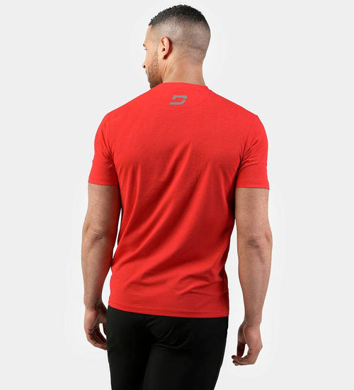 MEN'S RUN SPORTS T-SHIRT - RED