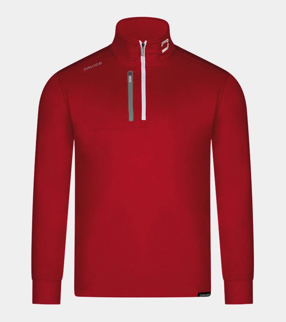 MEN'S ULTRA BLEND GOLF MIDLAYER 1/4 ZIP - RED