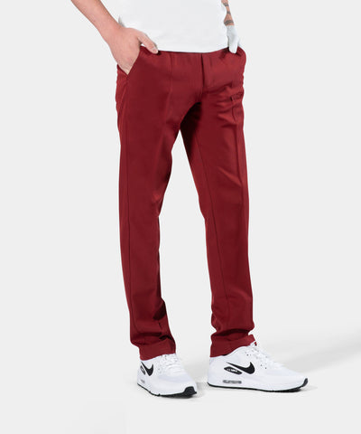 MENS CLIMA GOLF TROUSERS BURGUNDY