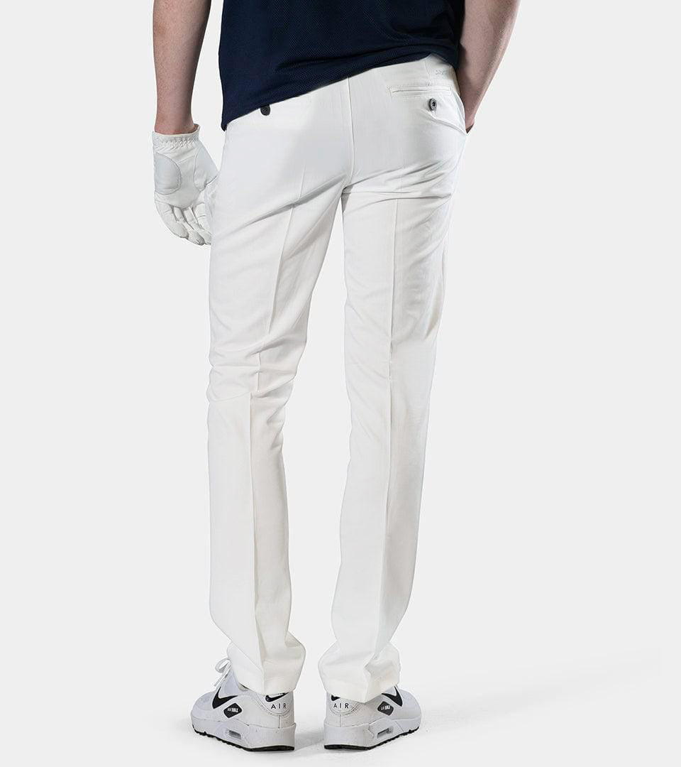 MENS CLIMA GOLF TROUSERS - WHITE