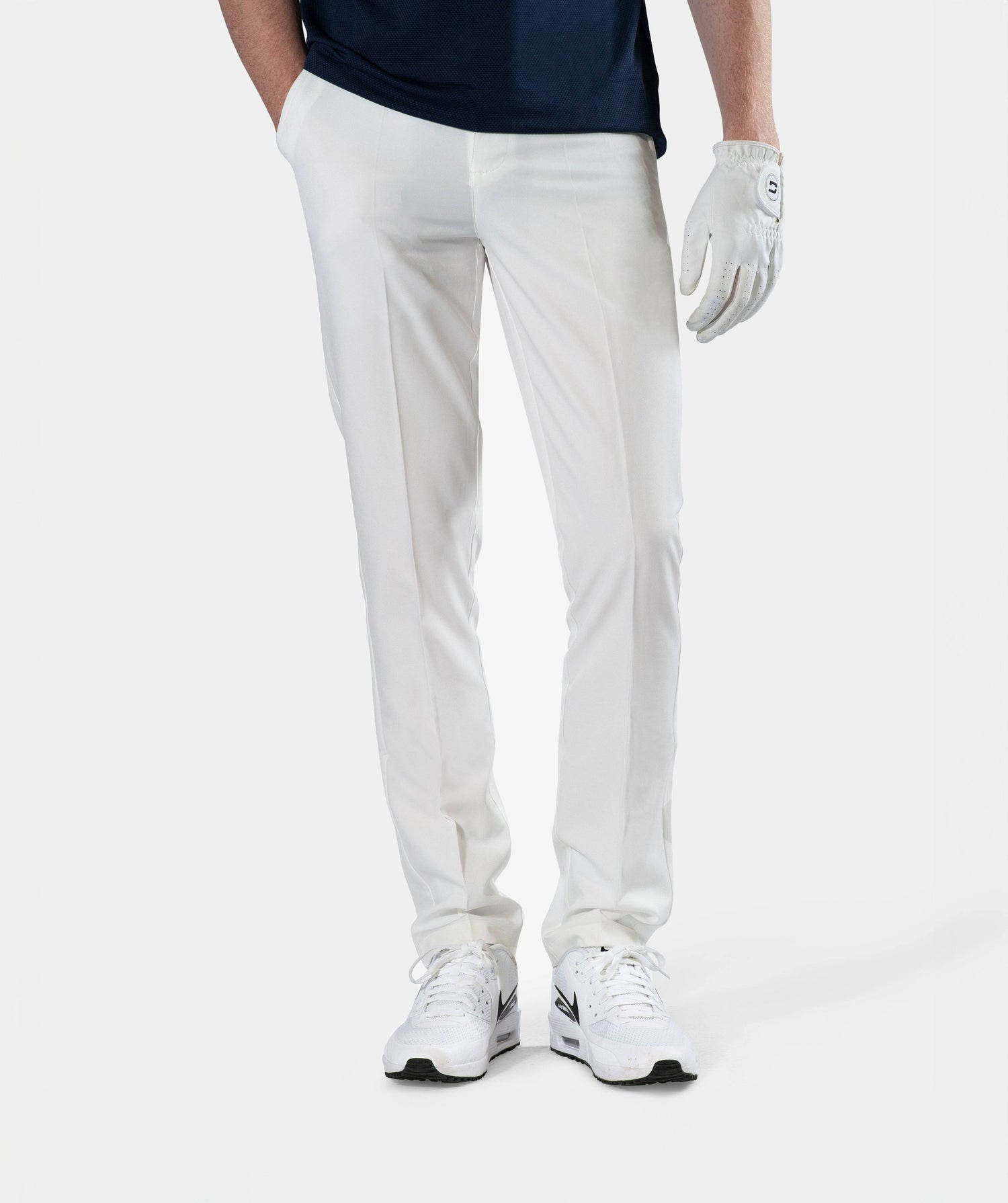 MENS CLIMA GOLF TROUSERS WHITE