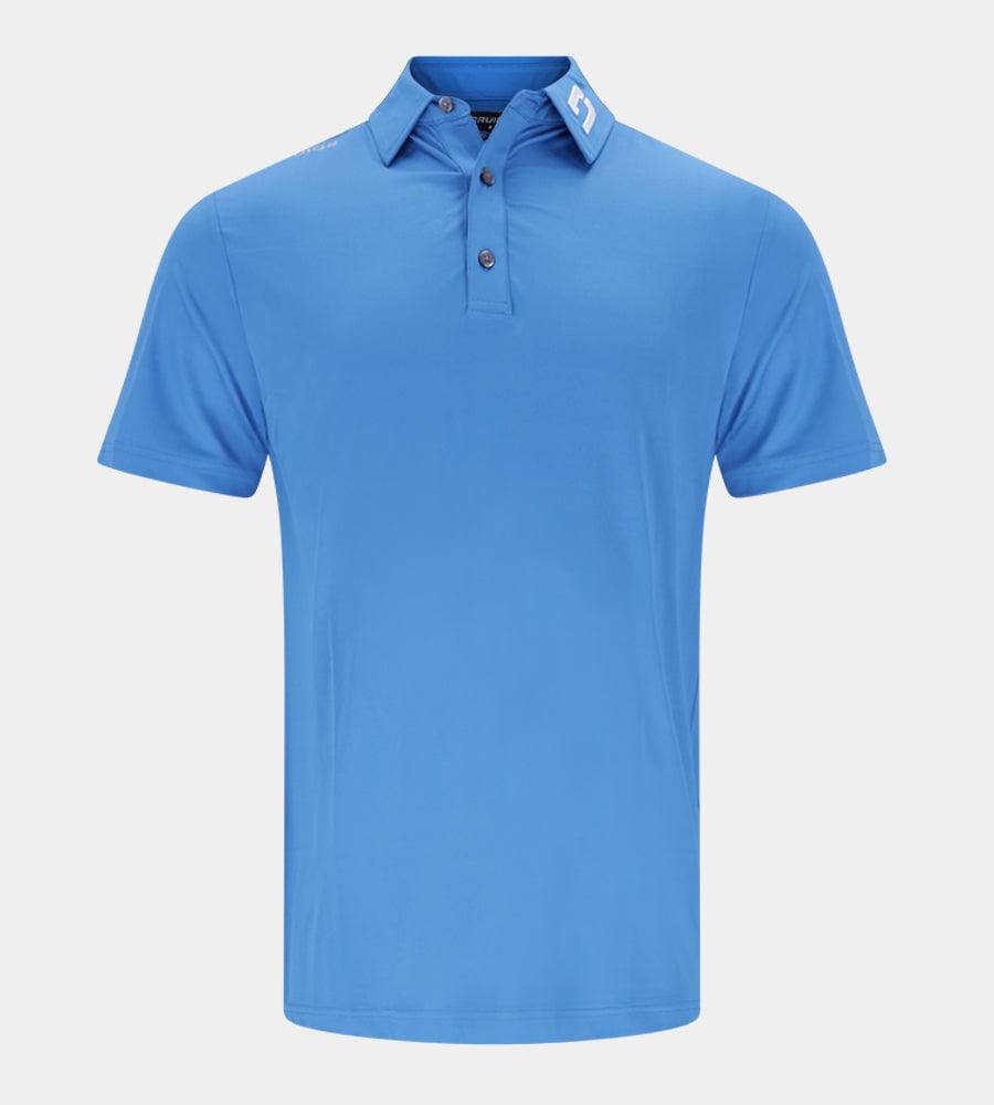 MENS PERFORMANCE GOLF POLO - BLUE