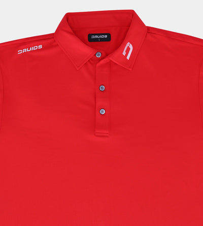 MENS PERFORMANCE GOLF POLO - RED