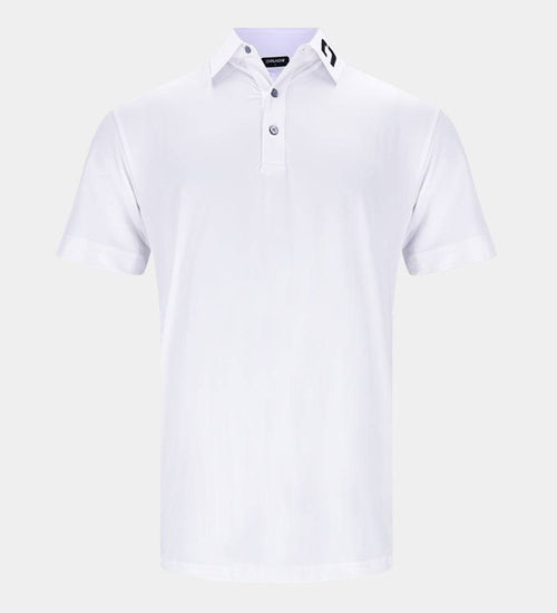 MENS PERFORMANCE GOLF POLO - WHITE