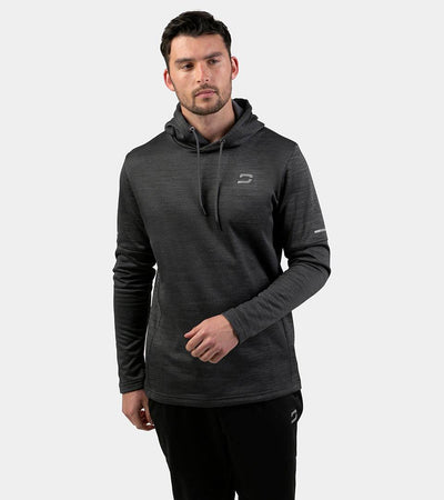 MENS ULTRA FIT HOODIE - BLACK FLEK