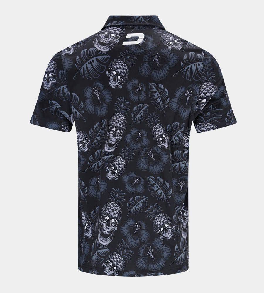 PINEAPPLE SKULLS 2.0 POLO - BLACK