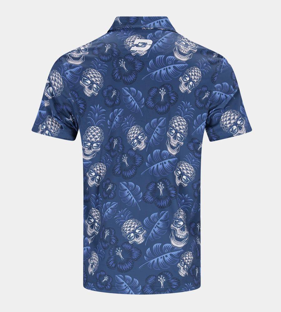 PINEAPPLE SKULLS 2.0 POLO - NAVY